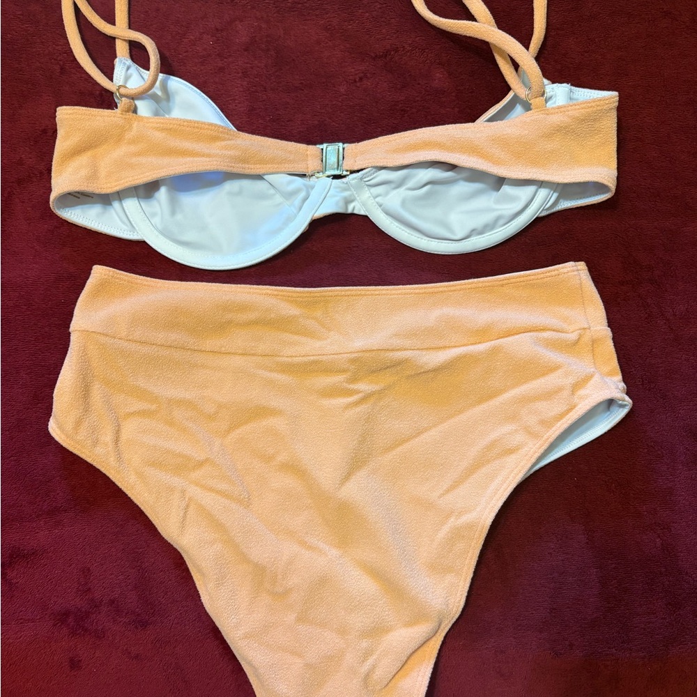 Sun Bleached Apricot Bikini Set - Picture 2 of 4